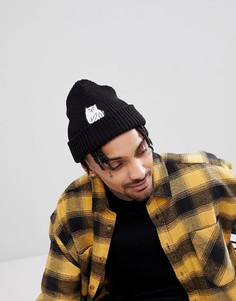 Черная шапка-бини RIPNDIP Lord Nermal-Серый