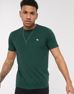 Зеленая футболка Abercrombie & Fitch-Зеленый