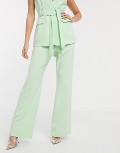 Строгие брюки мятного цвета 4th + Reckless-Зеленый