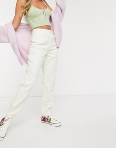 Светло-бежевые джинсы в винтажном стиле с завышенной талией Daisy Street-Бежевый