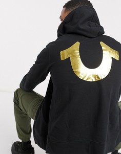 Худи на молнии True Religion-Черный