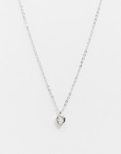 Ожерелье с подвеской-сердечком с кристаллом Swarovski от Ted Baker-Серебряный