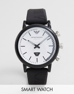 Смарт-часы с силиконовым ремешком Emporio Armani ART3022 Luigi Emoticon-Черный
