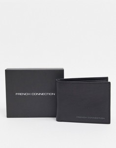 Кожаный бумажник двойного сложения French Connection-Черный