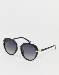 Квадратные солнцезащитные очки с металлической отделкой Aldo-Черный