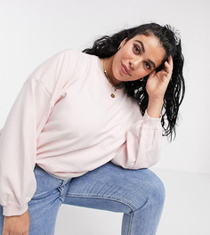 Розовый свитер с объемными рукавами Urban Bliss Plus