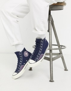 Темно-синие кеды в стиле пэтчворк Converse Chuck 70-Темно-синий