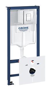 Система инсталляции для унитаза, GROHE Rapid SL, комплект 5 в 1, монтажная высота 1.13 м, (38827000)