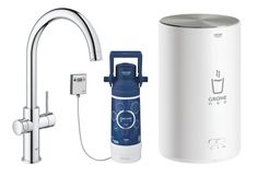 Смеситель для кухни, GROHE Red Duo, бойлер M-size, хром, (30083001)