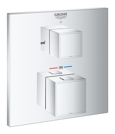 Термостат для ванны с переключателем на 2 положения, GROHE Grohtherm Cube, хром, (24155000)