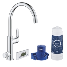 Смеситель для кухни, GROHE Blue Pure Eurosmart, стартовый комплект, хром, (30383000)