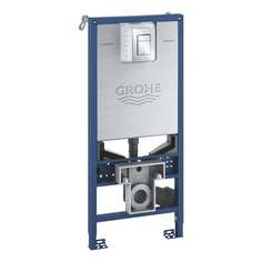 Система инсталляции для унитаза, GROHE Rapid SL, комплект 3 в 1, монтажная высота 1.13 м, хром (39603000)