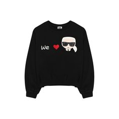 Хлопковый свитшот Karl Lagerfeld Kids