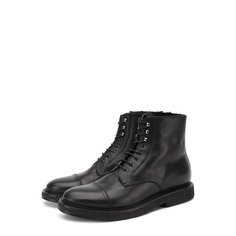 Высокие кожаные ботинки на шнуровке Ralph Lauren