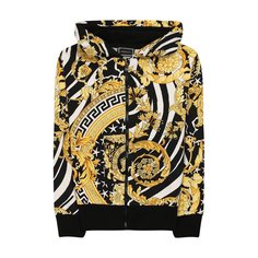 Хлопковая толстовка с капюшоном Versace
