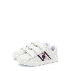 Кожаные кеды с застежками велькро Polo Ralph Lauren