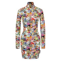 Платье с принтом Vetements