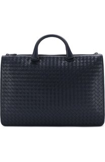 Кожаный портфель на молнии с плечевым ремнем Bottega Veneta