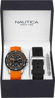 Швейцарские наручные мужские часы Nautica NAD14534G. Коллекция Multifunction