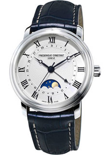 Швейцарские наручные мужские часы Frederique Constant FC-330MC4P6. Коллекция Classics Automatic Moonphase
