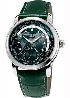Швейцарские наручные мужские часы Frederique Constant FC-718GRWM4H6. Коллекция Manufacture Classics Worldtimer