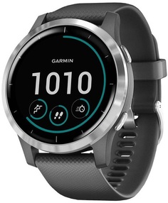 Умные часы Garmin vivoactive 4 GPS Wi-Fi Shadow Gray/Silver E.EU (010-02174-03)