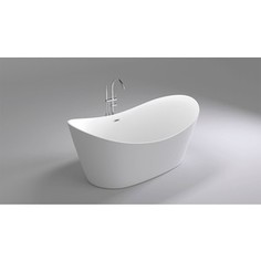 Акриловая ванна Black&White Swan 180x80 каркас, слив-перелив push-open (104SB00)