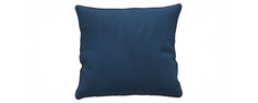 Декоративная подушка Портленд 41х41 см Soft тёмно-синий (Вел-флок) Home Me