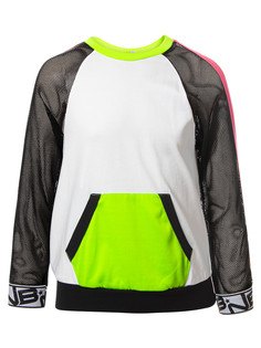 Лонгслив для девочки из кулирки с лайкрой и сетки Nota Bene