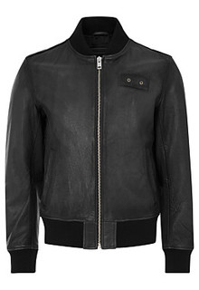 Бомбер из натуральной кожи Jorg Weber