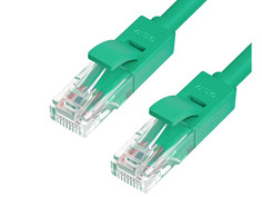 Сетевой кабель Greenconnect LSZH UTP 24AWG cat.6 RJ45 T568B 0.3m Green GCR-51061
