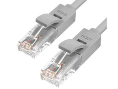 Сетевой кабель GCR LSZH UTP 24AWG cat.6 RJ45 T568B 0.3m Grey GCR-51062 Greenconnect