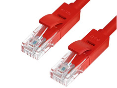 Сетевой кабель Greenconnect LSZH UTP 24AWG cat.6 RJ45 T568B 10.0m Red GCR-51014