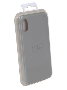 Чехол для APPLE iPhone X Innovation Silicone Case Light Grey 10298