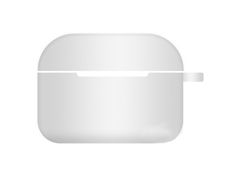 Чехол Krutoff для AirPods Pro Hang Silicone Case с карабином White 10934