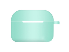 Чехол Krutoff для AirPods Pro Hang Silicone Case с карабином Mint Green 10960