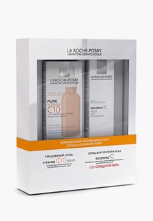 Набор для ухода за лицом La Roche-Posay сыворотка VITAMIN C10, 30 мл + крем для контура глаз REDERMIC C, 15 мл, со скидкой 50%