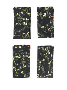 Preen By Thornton Bregazzi набор салфеток с цветочным принтом