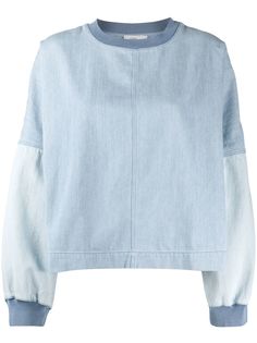 Closed джинсовая толстовка в технике пэчворк