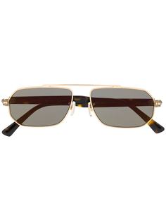 Jimmy Choo Eyewear солнцезащитные очки-авиаторы в оправе черепаховой расцветки