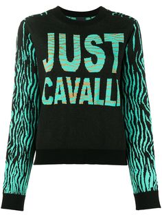 Just Cavalli джемпер вязки интарсия в стиле колор-блок