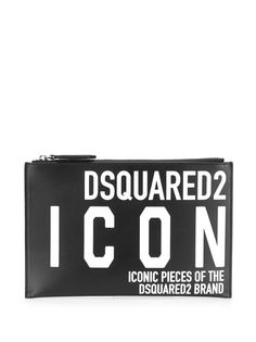 Dsquared2 клатч с принтом