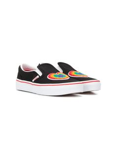 Vans Kids слипоны с фактурными нашивками