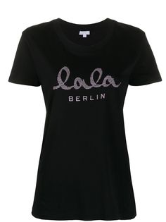 Lala Berlin футболка с вышитым логотипом