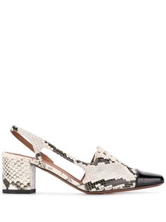 LAutre Chose туфли с заостренным носком и тиснением под кожу змеи