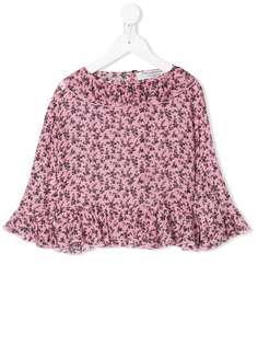 Philosophy Di Lorenzo Serafini Kids блузка с оборками и цветочным принтом