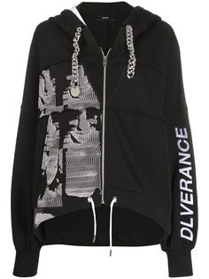 Diesel худи на молнии с цепочкой