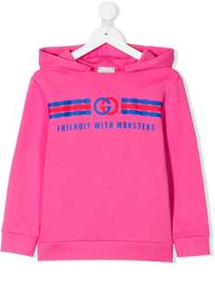 Gucci Kids худи с логотипом Interlocking G