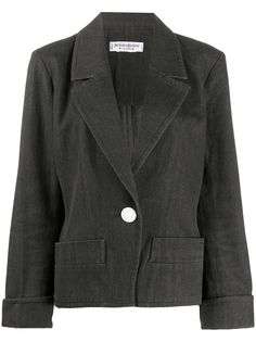Yves Saint Laurent Pre-Owned пиджак прямого кроя на пуговице