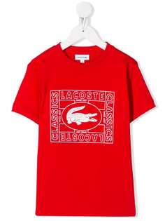 Lacoste Kids футболка с логотипом